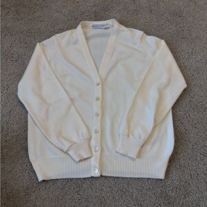 Givenchy Cream V-Neck Button Cardigan